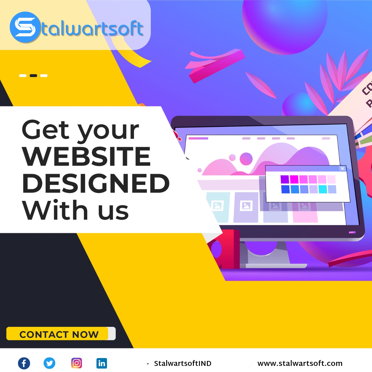 Give your Business an Online Presence with it's customised WEBSITE